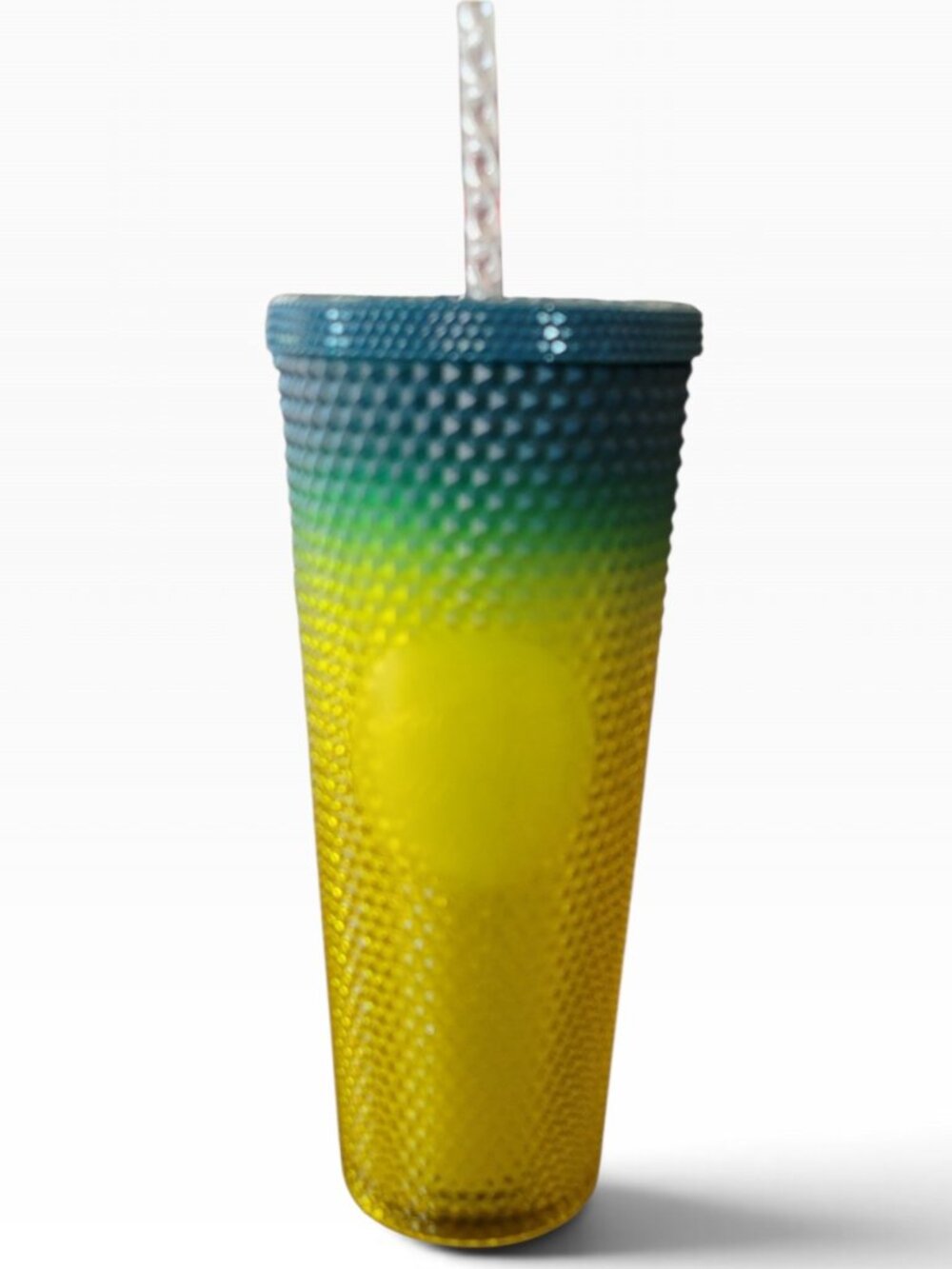 Starbucks 2023 Yellow Blue Ombre Studded Tumbler (24 oz)